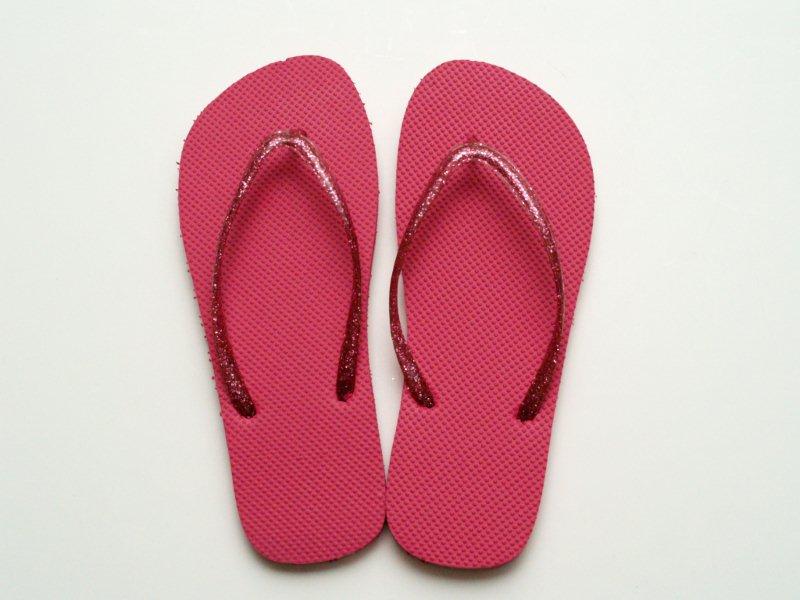 plastic flip flops