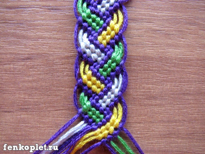 How to DIY Friendship Bracelet leaves Pattern with Video Tutorial