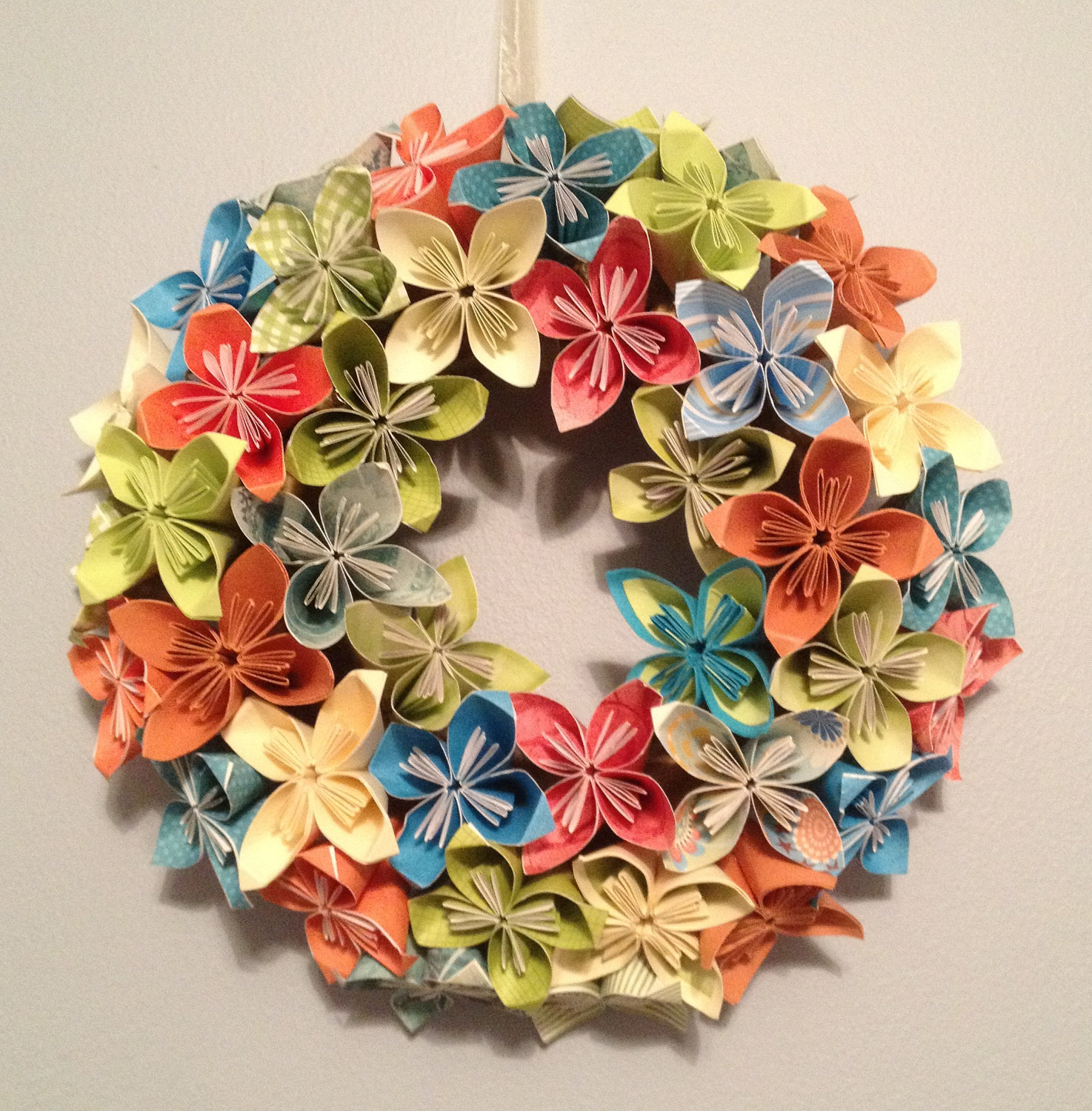 How to Fold Cute DIY Kusudama Paper Craft Flower