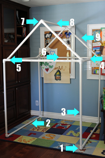 How to Use PVC Pipe Build A Playhouse or Fort - Cool Creativities