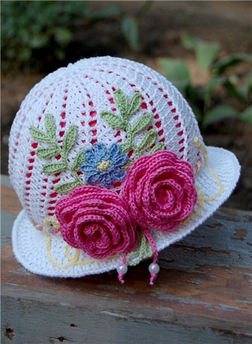 Diy Crochet Pretty Panama Hat For Girls Diy Crochet Crochet Hat My
