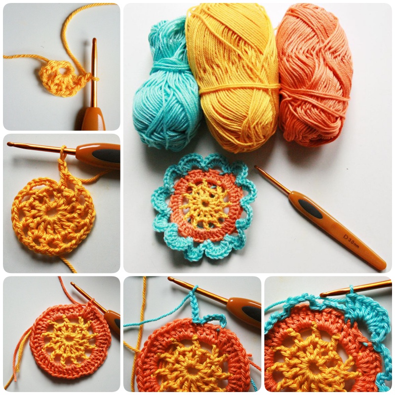 Crochet Japanese Flower with Free Pattern