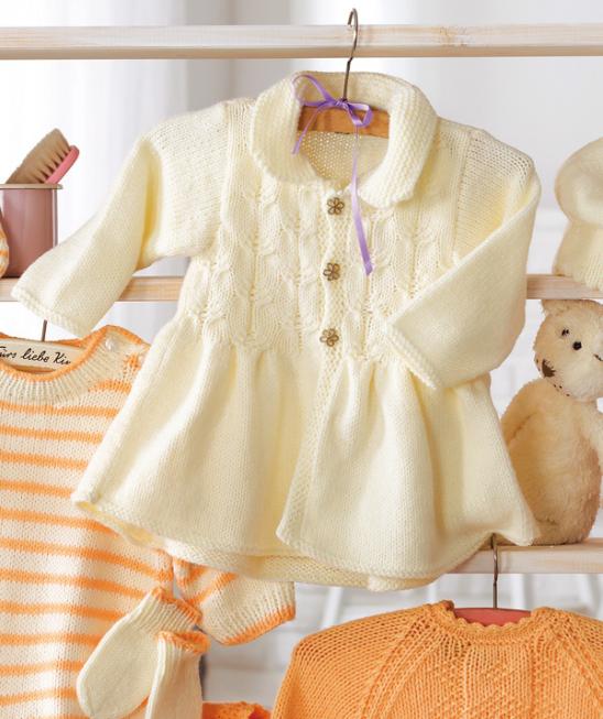 10+ Página gratuita de patrones de tejido de suéteres para bebés 2 de 2