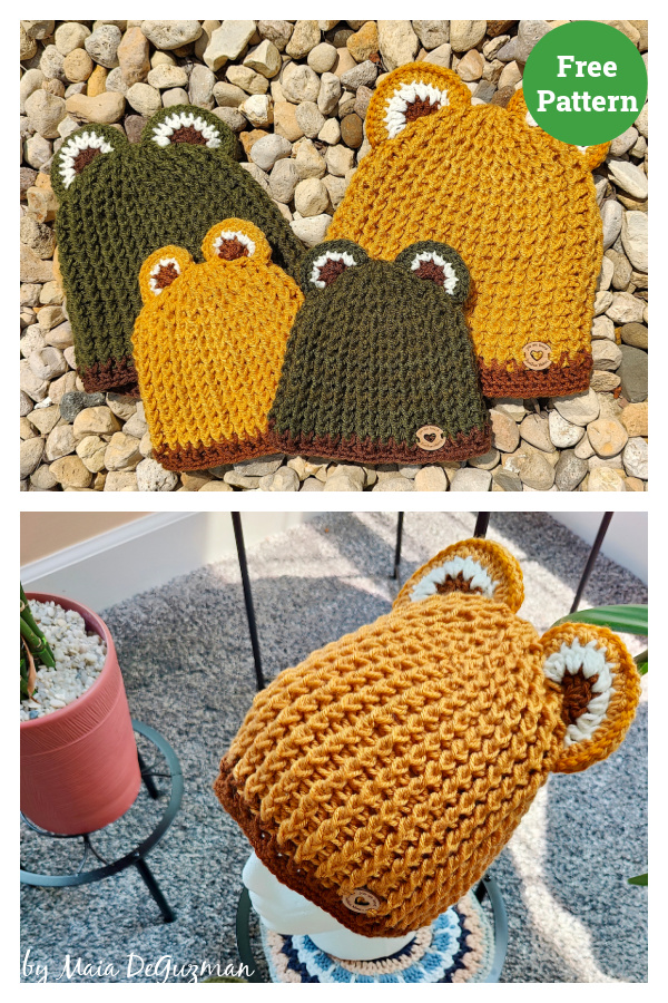 Ribbit Beanie Free Crochet Pattern