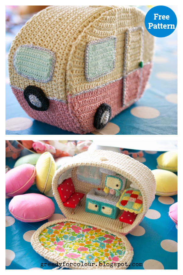 Amazing Mini Vintage Caravan Free Crochet Pattern