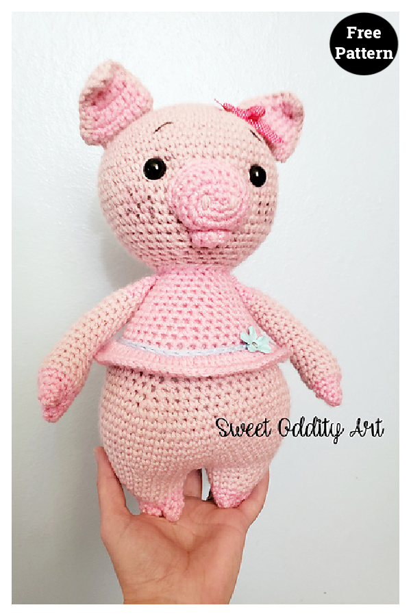 Small Pig Free Crochet Pattern