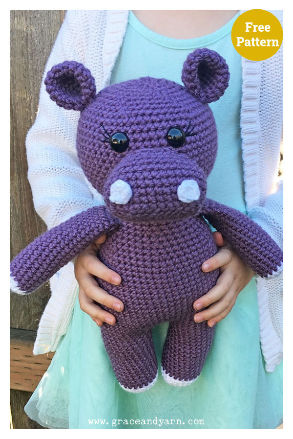 Amigurumi Hippopotamus Free Crochet Pattern