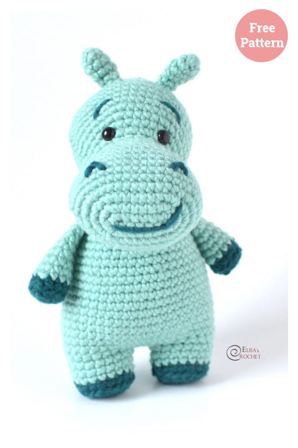 Blue Hippo Free Crochet Pattern