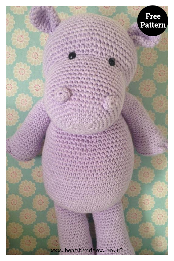 Happy Hippo Free Crochet Pattern