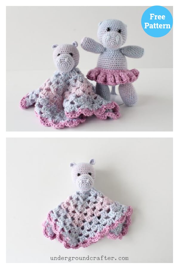 Hippo Lovey Free Crochet Pattern 