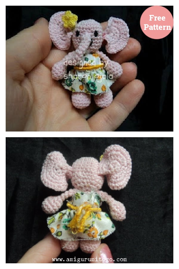 Gracie the Tiny Elephant Free Crochet Pattern