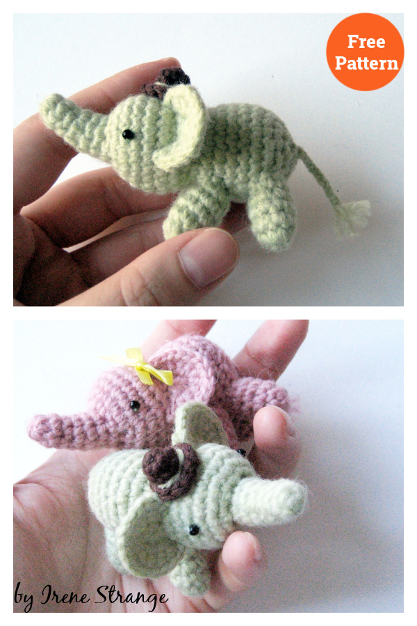Percy The Elephant Amigurumi Free Crochet Pattern