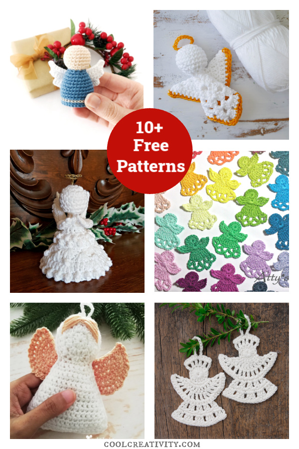 10+ Christmas Angel Ornament Free Crochet Patterns