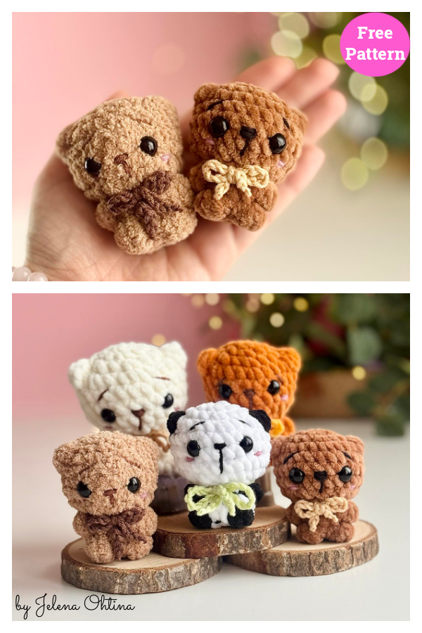 Mini Teddy Bear Free Crochet Pattern