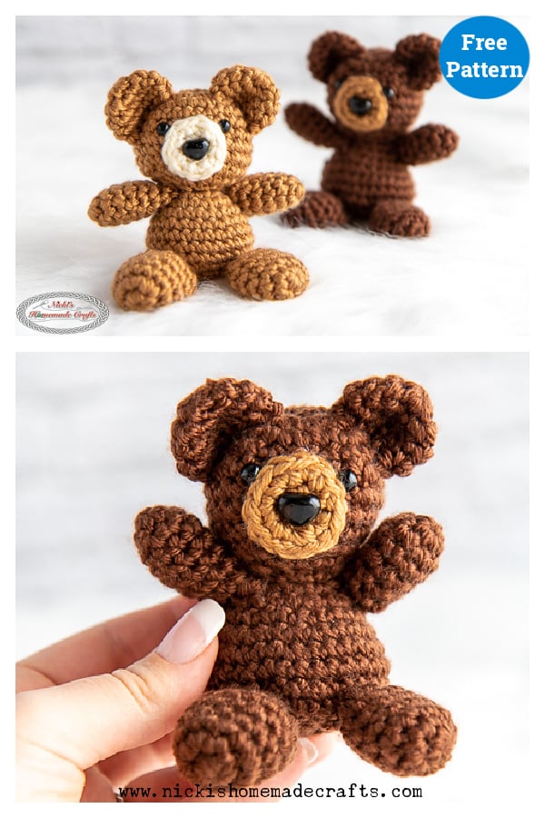 Tiny Teddy Bear Free Crochet Pattern