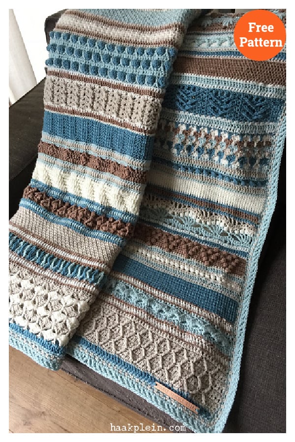 Double Trouble Blanket Free Crochet Pattern