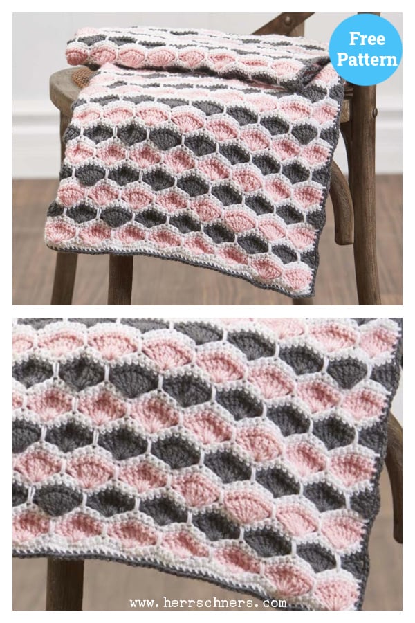 Josephine Shell Stitch Baby Blanket Free Crochet Pattern