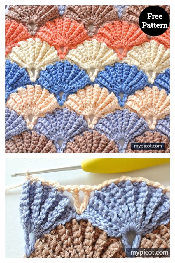 Beautiful Shell Stitch Free Crochet Pattern