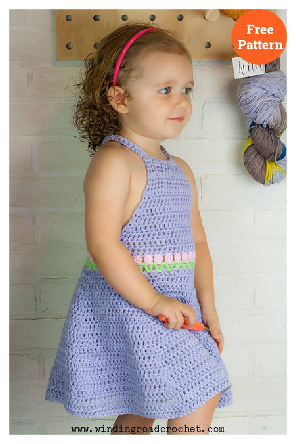 Tulip Baby Dress Free Crochet Pattern 