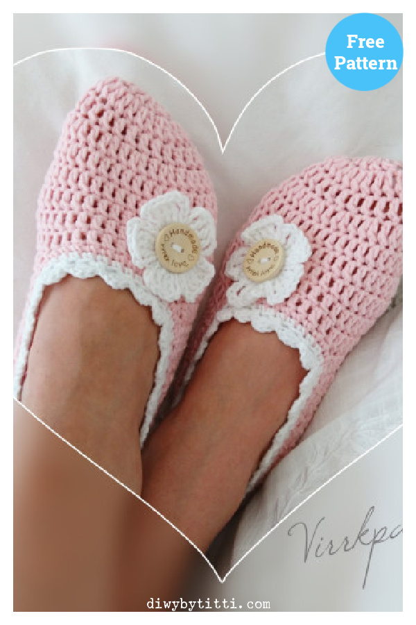 Cute Slippers Free Crochet Pattern 