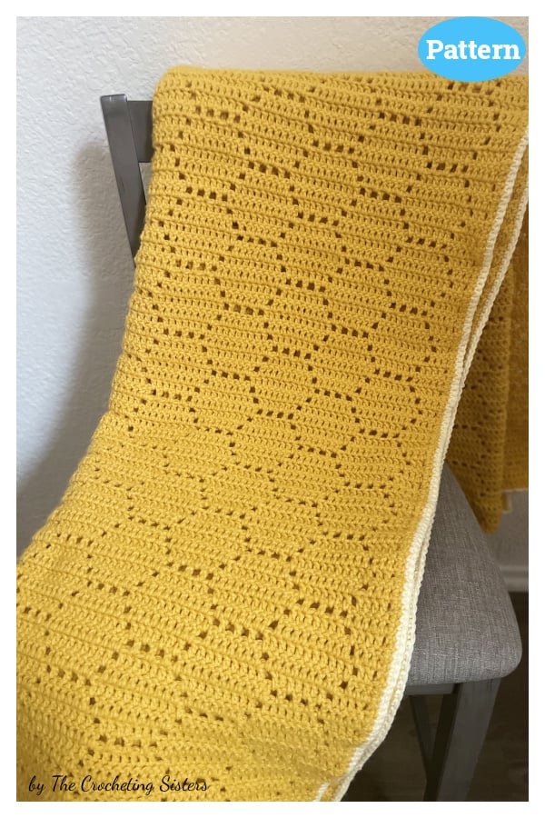 Honeycomb Blanket Crochet Pattern