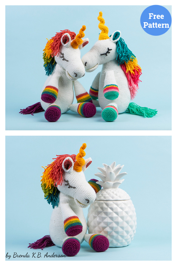 Sparkles the Unicorn Softie Free Crochet Pattern