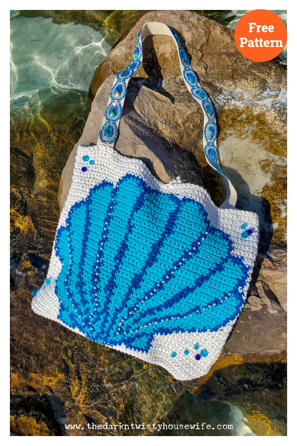 She Sells Seashells Tote Free Crochet Pattern