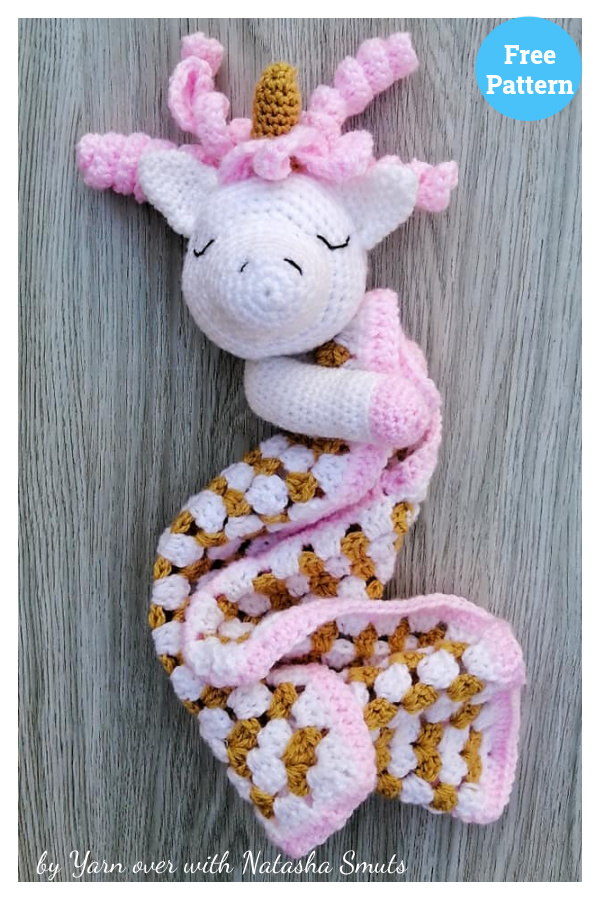 Unicorn Lovey Free Crochet Pattern 
