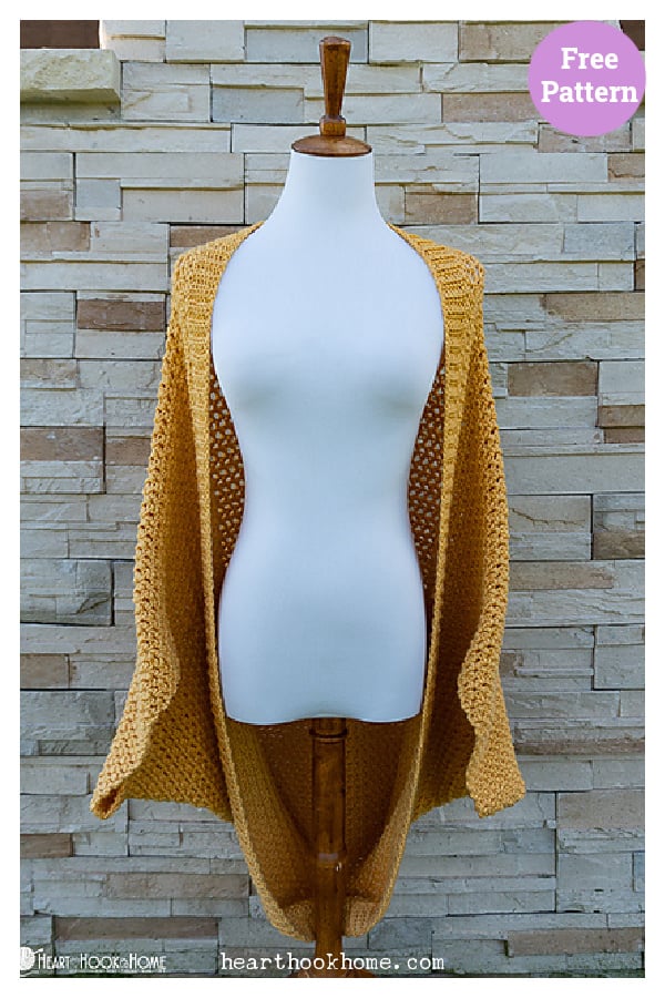 Cocoon Sweater Free Crochet Pattern 