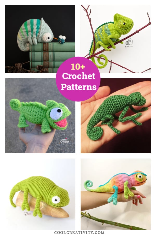 10+ Amigurumi Chameleon Crochet Patterns