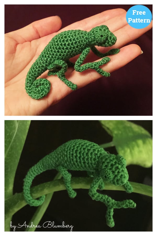 Chameleon Free Crochet Pattern