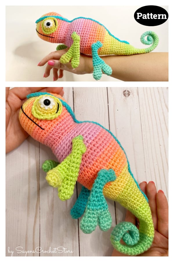 Marco the Chameleon Crochet Pattern 