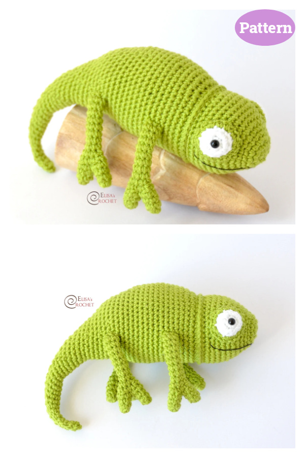 Sinclaire the Chameleon Crochet Pattern