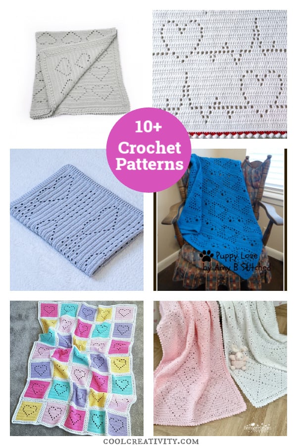 10+ Lace Heart Baby Blanket Crochet Patterns 