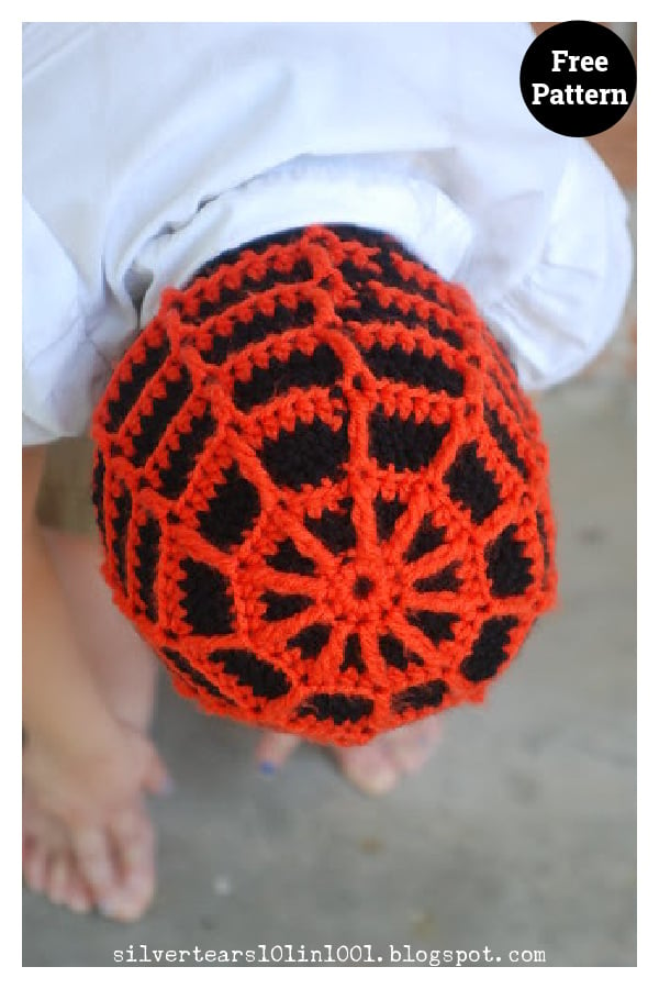 Spiderweb Beanie Hat Free Crochet Pattern