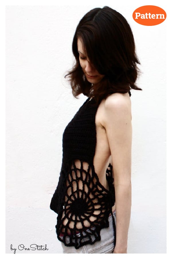 Spiderweb Halter Top Crochet Pattern