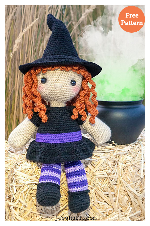 Regina the Witch Amigurumi Free Crochet Pattern