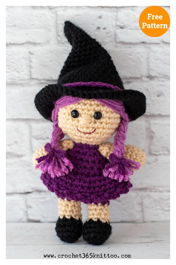 Witch Doll Free Crochet Pattern