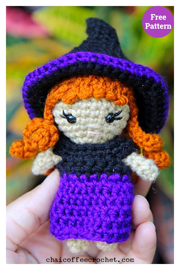 Zeena Mini Witch Amigurumi Free Crochet Pattern