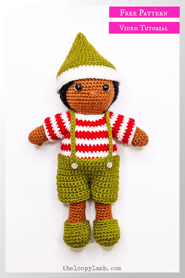 Elf Costume for Dolls Free Crochet Pattern