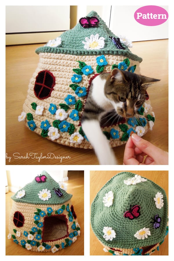 Fairy Tale Cat Cave Crochet Pattern