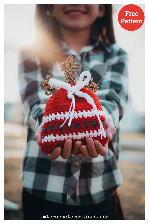 Christmas Gift Bag Set Free Crochet Pattern 