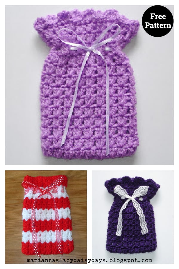 Gift Bag Free Crochet Pattern