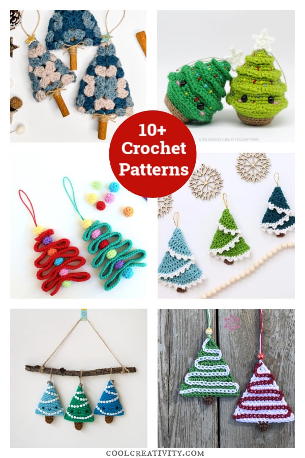 10+ Christmas Tree Ornament Crochet Patterns