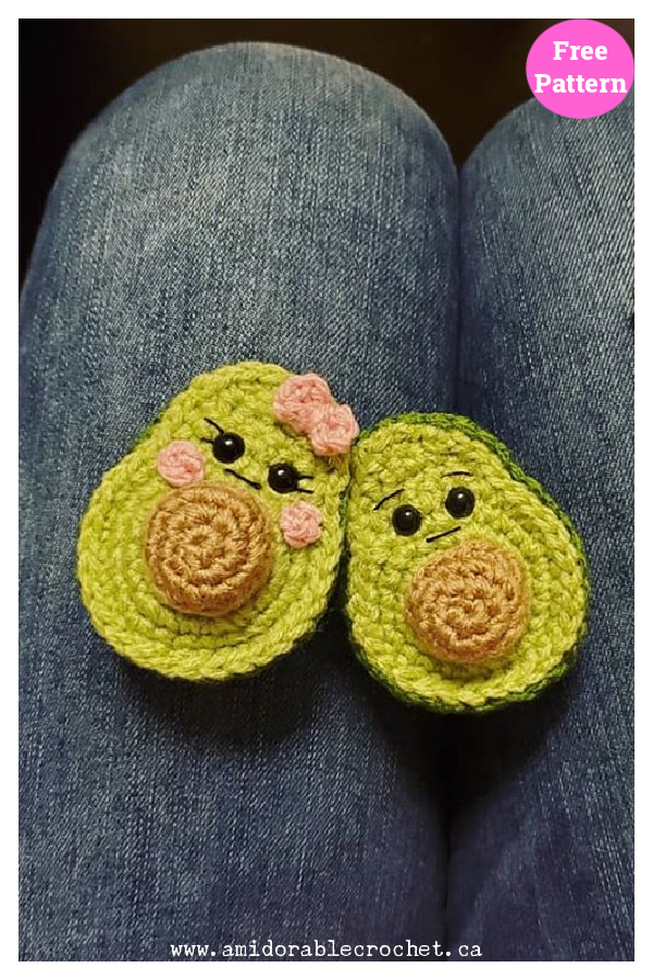 Sweet Little Avocado Free Crochet Pattern