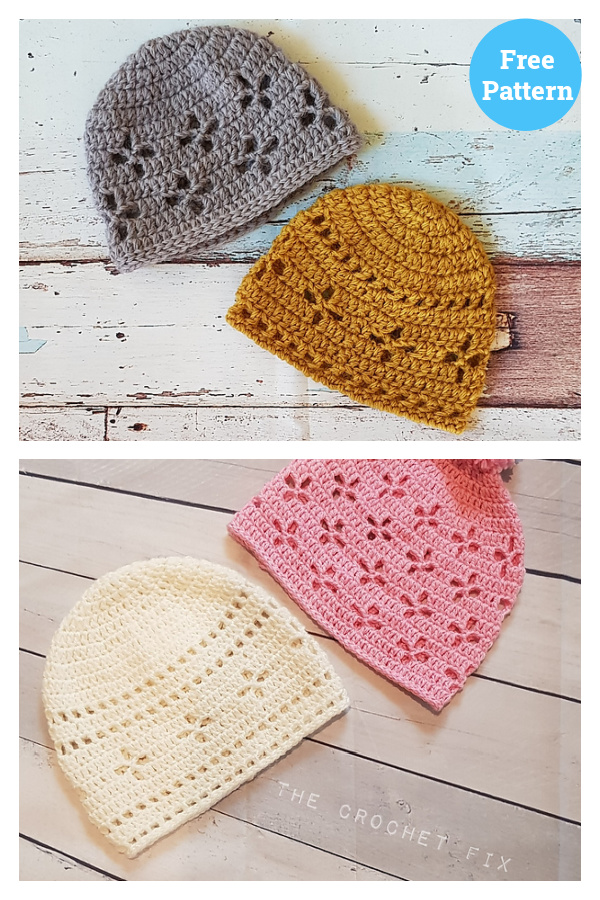 Vintage Vibes Baby Beanie Free Crochet Pattern 