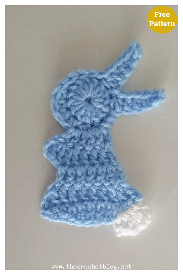 Baby Bunny Applique Free Crochet Pattern