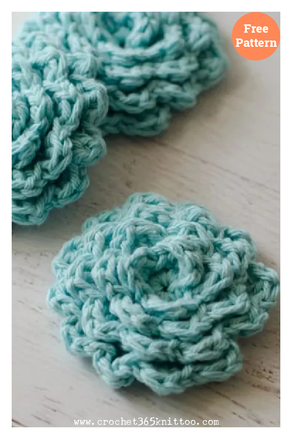Flower Face Scrubbies Free Crochet Pattern