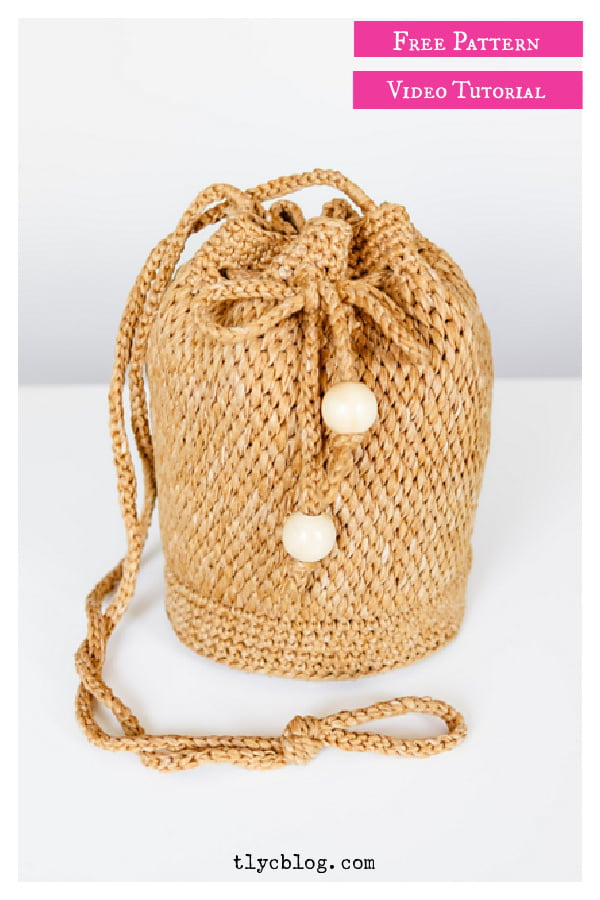 Harper Bucket Bag Free Crochet Pattern and Video Tutorial