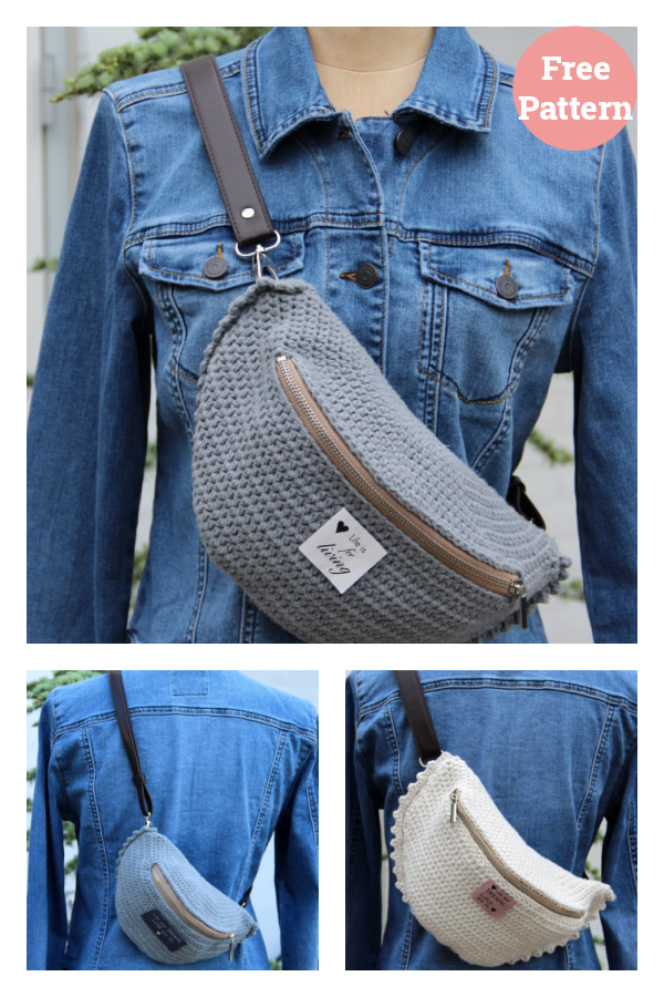 Crossbody Belt Bag Free Crochet Pattern